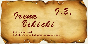 Irena Bikicki vizit kartica